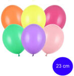 PartyDeco S. r. o Erős, lufi, latex, 23 cm 100 db, pasztel vegyes