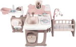Smoby Centru de ingrijire pentru papusi Smoby Baby Nurse Doll s Play Center maro cu 23 accesorii Papusa