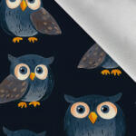 Takoy Téli softshell anyag sötétkék baglyok