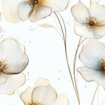 Takoy Organza matt áttetsző virágok Silu