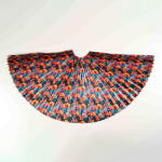 Takoy Panel szabásmintával pliszírozott gyerek félkörszoknyához, közepes félmatt szaténból - geometrikus virágok Meryl - limitált minta