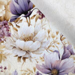 Takoy Kabátszövet lila virágok Vilma