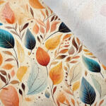 Takoy Kabátszövet kék-narancssárga színű levelek