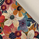 Takoy Ruházati stretch bársony sötét virágok 26