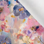 Takoy Matt anyag fürdőruhákhoz, fitnesz ruházathoz - tavaszi virágok festett pasztell