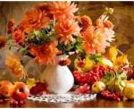 Brushme Számozott kifestő készlet, feszített vásznon, 40x50 cm - Őszi csendélet