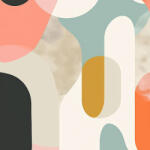 Takoy Blúz anyag/ ruha anyag fényes - pasztell ovális