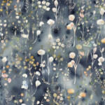 Takoy Jersey Punto di Roma mini kék virágok Amalia