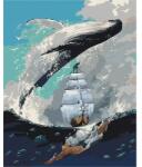 Brushme Számozott kifestő készlet, feszített vásznon, 40x50 cm - A tenger ura