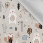 Takoy Téli softshell anyag petrol forest bézs - új színárnyalat