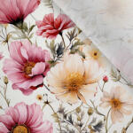 Takoy Ruházati anyag / Ruha anyag fényes hatással virágok világos 67