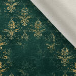 Takoy Bársony / velvet szövet Doris - Glamour zöld arannyal