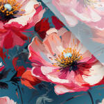 Takoy Enyhén elasztikus műselyem / silky anyag poppy viva magenta