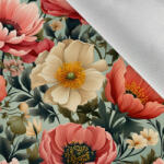 Takoy Téli softshel anyag romantikus virágok Greny