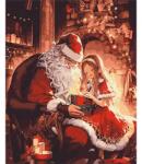 Brushme Számozott kifestő készlet, feszített vásznon, 40x50 cm - Ajándék a Mikulástól