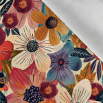 Takoy Téli softshell anyag sötét virágok 26