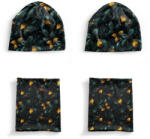 Takoy Panel szabásmintával L funkcionális jersey - sapka és 2x nyakmelegítő szett aranyszínű levelek zölddel