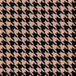 Takoy Dizájnos bélés tyúkláb mintával fekete-bézs 2x2cm