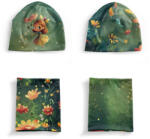 Takoy Panel szabásmintával XS-es méret, funkcionális jersey STRONG - sapka és nyakmelegítő szett zöld tündér