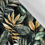 Takoy Gabardin anyag light fekete és arany levelek