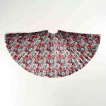 Takoy Panel szabásmintával pliszírozott gyerek félkörszoknyához, közepes félmatt szaténból - romantikus virágok Talli - limitált minta