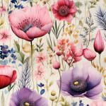 Takoy Anyag fürdőruhára és fitnesz ruházatra UV védelemmel virágok Marína