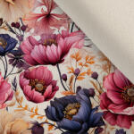 Takoy Ruházati stretch bársony sötét virágok 86