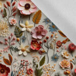 Takoy Rugalmas téli softshell 3D-s virágok Elena nyomtatási mintája