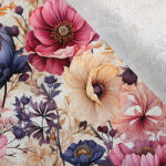 Takoy Flaus kabátszövet sötét virágok 86 - MAXI minta