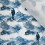 Takoy Funkcionális jersey anyag pólóra magashegyi turista kék