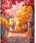 Brushme Számozott kifestő készlet, feszített vásznon, 40x50 cm - Őszi naplemente