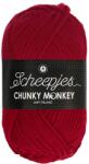 Scheepjes Chunky Monkey 1246 Cardinal - piros akril fonal