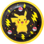 The Pokémon Company Pokémon Thunder papírtányér 8 DARABOS, 18 cm Nr3
