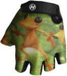 HAVEN Kerékpáros kesztyű rövid ujjal - DREAM KIDS - fekete/narancssárga/zöld