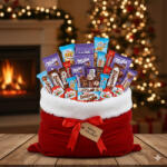  Mikulás csomag kinder és milka termékekkel "L" méretben (162173)