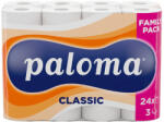 Paloma Toalettpapír, WC papír, 24 tekercs, 3 réteg, 82 lap, Paloma Classic - FÉLRAKLAP (HM_3838952030847_HP)