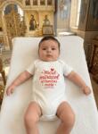 Ie Traditionala Body bebelus cu mesaj Micul miracol al familiei mele