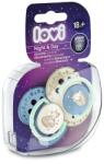 LOVI Set suzete din silicon pentru +18 luni Dynamic Night&Day 22/916BOY, 2 bucati, LOVI