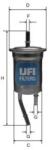 UFI filtru combustibil UFI 31.828. 00 (31.828.00)