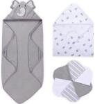 Momcozy Комплект хавлии с качулка и кърпи Momcozy - 8 броя, сив (799787260348) - baby