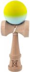 Flippy Kendama X Originala, Profesionala, Flippy, din Lemn, Rubber Grip, 18 cm, Galben Verde (teo-162310)