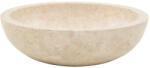 Import Egipt Lavoar baie pe blat Light Travertine, beige din piatra naturala 42X15cm RS-5 (50315772)