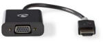 Nedis CCBW34900AT02 video átalakító kábel 0, 2 M VGA (D-Sub) HDMI A-típus (Standard) Antracit (CCBW34900AT02)