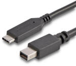 StarTech CDP2MDPMM6B video átalakító kábel 1, 8 M USB C-típus Mini DisplayPort Fekete (CDP2MDPMM6B)