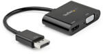 StarTech DP2VGAHD20 video átalakító kábel DisplayPort HDMI + VGA (D-Sub) Fekete (DP2VGAHD20)