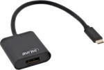 InLine 64102B video átalakító kábel 0, 2 M USB C-típus DisplayPort Fekete (64102B)