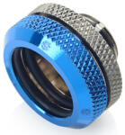 BitsPower Multi-Link Adapter Anschluss gerade G1/4 Zoll AG auf 16mm AD Hardtube - schwarz glänzend/blau (BP-BSEML16-RBL)