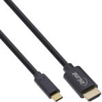 InLine 64115 video átalakító kábel 5 M USB C-típus HDMI Fekete (64115)