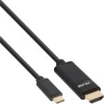 InLine 64113 video átalakító kábel 3 M USB C-típus HDMI Fekete (64113)