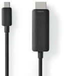 Nedis CCGL64655BK10 video átalakító kábel 1 M USB C-típus HDMI Fekete (CCGL64655BK10) - compzone